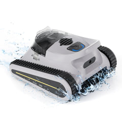 Seauto Crab front view showing cleaner and suction intake, quick debris pickup