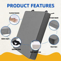 SECLATO close-up of fabric and TPU coating demonstrating water resistance