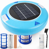 SEEBEEBUS floating solar unit front view showing compact design and easy deployment benefit