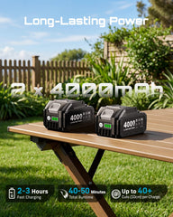 Seesii chain and bar closeup showing sharp chain for cleaner cuts benefit