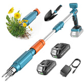 Seesii front view of assembled weed puller showing ergonomic stance and portability