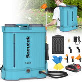 SEEUTEK front view of backpack sprayer showing tank and handle for easy loading