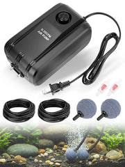 Sejaede pump front view with accessories showing compact reliable aeration