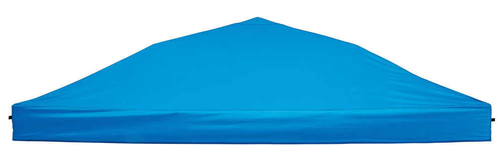 Senmortar front view of blue replacement canopy top showing fit and color benefit