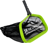 Sepetrel front view of 20-inch skimmer showing full rim and bag, fast debris removal