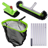 Sepetrel kit front view showing complete pool maintenance set and portability benefit