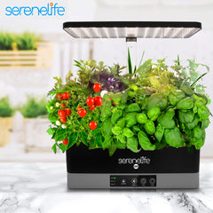 SereneLife close-up of 4000K LED light panel illustrating balanced illumination for faster leaf growth