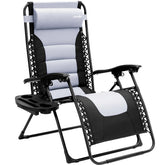 SereneLife front view of recliner showing zero-gravity comfort and portability