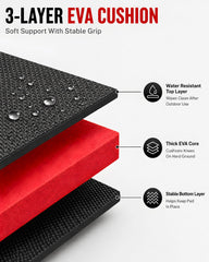 Sevenjungle folded side profile showing thick kneeling cushion benefit