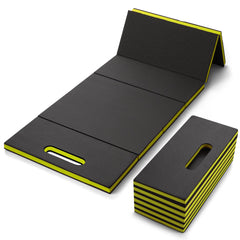 Sevenjungle front view of folded mechanic mat showing compact portability and storage benefit