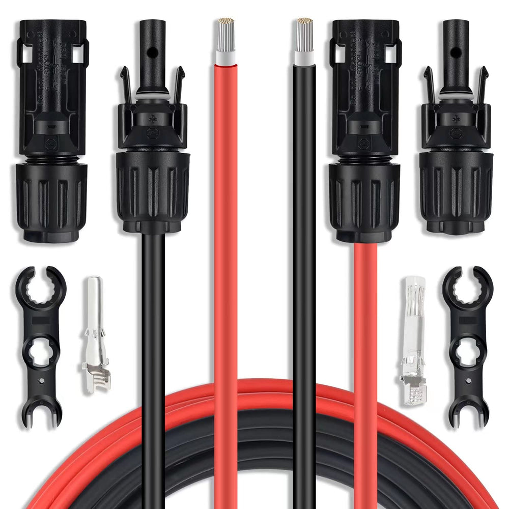 SGANGCAR front packaging showing 25ft 10AWG pair and adaptor kit for quick identification and use