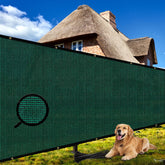 Shade&Beyond front view of full 6x25 privacy screen showing coverage benefit