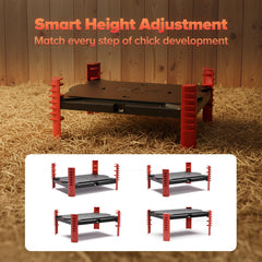 Shaledig sturdy support legs keeping plate stable and preventing tipping for safety