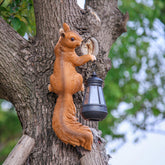 SHAODIE front view squirrel sculpture adds charm and instant garden focal point