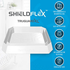 SHIELDFLEX interceptor under bed leg in use preventing bed bug access for peace-of-mind benefit