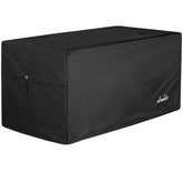 Shieldo front view of deck box cover showing full protection and neat fit