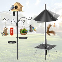 SHIJING front view assembled feeder pole showing stable setup and capacity
