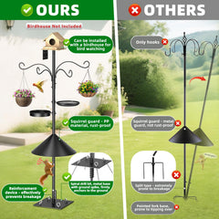 SHIJING five shepherd hooks with diverse feeders maximizing feeding options