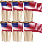 Shimeyao front pack showing 450 mini flags, ideal bulk supply