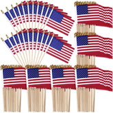 Shimeyao front view of 40-pack flags showing value and organized bundle