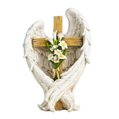 ShineOnAngel front view showing entire statue and serene presence