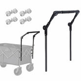 SHINETEC push handle front view showing full length and attachment points for easier control