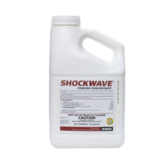 Shock Wave bottle front view showing label and capacity, clear identification benefit