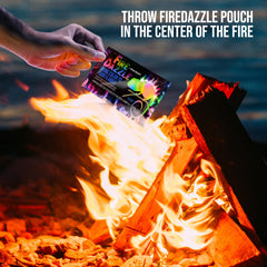 Shop Square colored flame in fire pit demonstrating vibrant visual effect