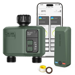 Shrivee front-mounted controller showing ports and display for easy setup