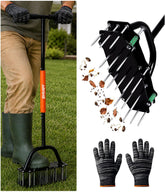 SHUQY aerator front view showing full frame and spikes, durable performance