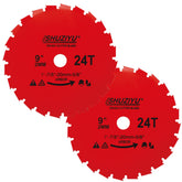 SHUZIYU front packaging showing two 9-inch blades and included washer for quick identification and value
