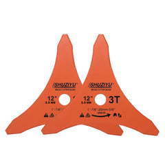 SHUZIYU front view of 12-inch blade pack showing two blades and adapter for easy fit
