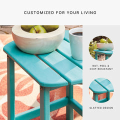 Signature Design by Ashley side profile highlighting table proportions and stable base