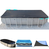 SIHAIAN front view of packaged 16x32ft cover showing storage-ready design and durability