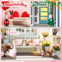 Silicherry goose wearing Valentine outfit adding curb appeal
