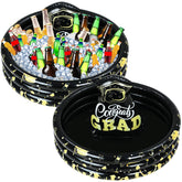 Silipull graduation cooler front view showing mortarboard shape and decorative impact