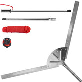 SILKPE front view of lake rake showing full tool and wide curved head, easy handling benefit