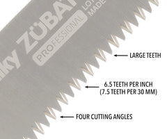 Silky ZUBAT handle and grip offering secure control and comfortable use
