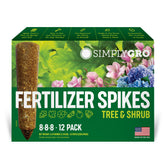 SimplyGro front packaging showing 12 spikes and product benefits
