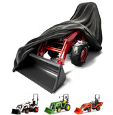 Singdur front view of tractor cover showing full fit and protection