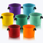 Sinimaka 7-pack front view showing colorful fabric pots and benefits