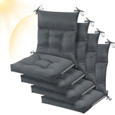 Sintuff front view of four dark grey cushions showing full package and benefit of matching set