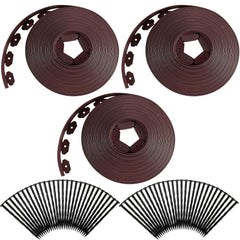 Sintuff front packaging showing three brown rolls and included spikes for quick installation