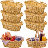 Sintuff oval front packaging showing natural wicker and handles for stylish storage