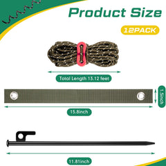 Sintuff close-up of 11.8-inch steel stake highlighting strength and rust-resistant finish