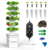 sjzxuv front tower view showing compact vertical garden and efficient yield