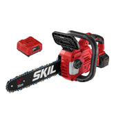 SKIL front view of handheld chainsaw showing compact design and portability benefits