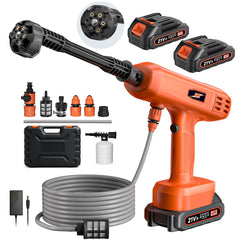 SkyBlade front view with handle showing portable design and easy grip