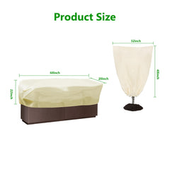 Skycow rectangular cover draped over raised bed protecting vegetables