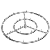 Skyflame 24-inch burner front profile showing durable stainless steel and clean finish benefits